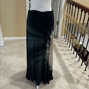 Wet Seal Black and Gray Maxi Skirt